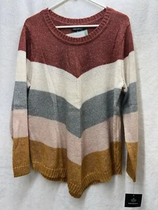 Fortune + Ivy Size XL Rainer Chevron Pullover NEW Fall Sweater Stripes - Bild 1 von 2