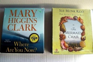 Where Are You Now? by Mary Higgins Clark ,The Mermaid Chair Sue Monk Kidd CDs - Imagen 1 de 4