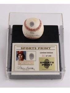 Phillies Steve Carlton Signed Thumbprint Baseball LE #'d/200 w/ Display Case BAS - Picture 1 of 3