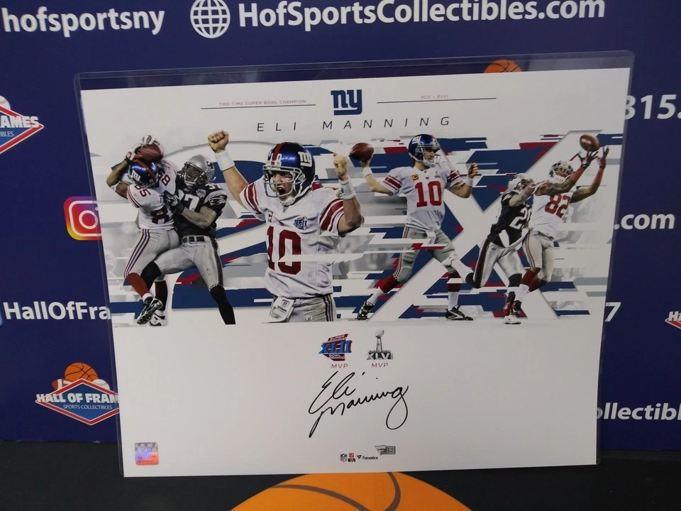 FOTO 16X20 FIRMADA POR ELI MANNING SUPER BOWL DESTACADOS - FANÁTICOS Foto 1 de 1