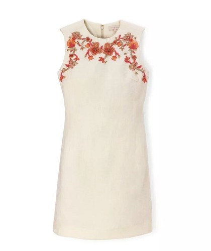 Abito di lino Tory Burch RRP $600 UK12 US8