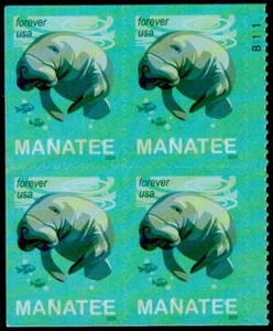 US Scott # 5851 Plate Block Of 4 Stamps MNH, Save Manatee - Picture 1 of 1