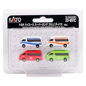 KATO N gauge Toyota Hiace Super Long Community Bus 4-pack 23-651C Diorama su - Picture 1 of 3