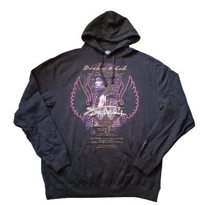 Moletom Jimi Hendrix XXL preto vodu Chile com capuz 2008 autêntico estoque morto - Imagem 1 de 4