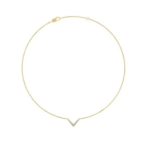 14K Yellow Gold Round Diamond Pendant with Gold Plated Silver Chain 1/3ct, 18" - Picture 1 of 5