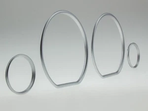 Satin-Matt Tacho Tachoringe LETRONIX CLIP VW Golf 3 Vento Polo 6n Ibiza CLIPSEN - Picture 1 of 2