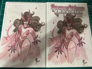 SCARLET WITCH & QUICKSILVER #1 PEACH MOMOKO VIRGIN VARIANT/TRADE NICE!! - Picture 1 of 6