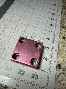 S&M RedNeck Threadless Stem Plate Only Red Old School BMX Mid School Faded - Picture 1 of 9