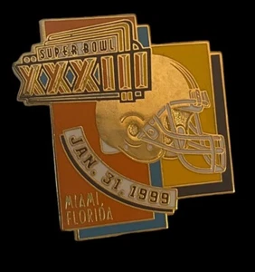Super Bowl XXXIII 1999 Host City Miami Florida Pin Back von Peter David Helm - Bild 1 von 8