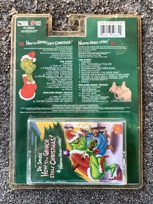 Dr. Seuss How the Grinch Stole Christmas Cassette Tape w/ RARE Blister Packaging - Image 1 of 4