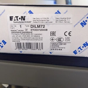 XTCE072D00B. EATON. CONTATTORE. 220/240V MOELLER DILM72 220/240V - Foto 1 di 1