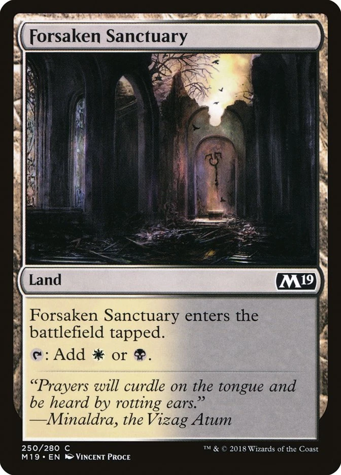 Magic the Gathering (mtg): M19: Forsaken Sanctuary - Foil - Image 1 of 1