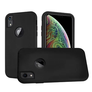 For iPhone Xs Max Xr Xs X Case Gel Rubber Liquid Silicone Shockproof Protective - Picture 1 of 28