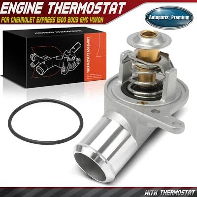 Engine Coolant Thermostat Housing Assy for Chevrolet 1999-2003 GMC Sierra 1500 - Image 1 of 4