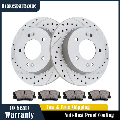 Pastillas de rotores de freno traseras aptas para Hyundai Elantra GT cupé frenos Kia Forte Koup Foto 1 de 4