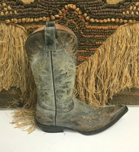 Botas de Vaquero Occidentales Stetson para Hombre Grises Talla 8 - Imagen 1 de 12