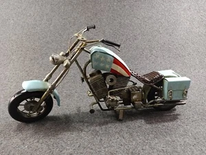 Vintage Handmade 'Easy Rider-Harley Davidson Chopper' Metal Toy Motorcycle Scale - Picture 1 of 19