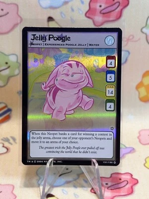 Neopets TCG Hannah And The Ice Caves Jelly Poogle Holo 151/150 2004 NM  - Image 1 of 2
