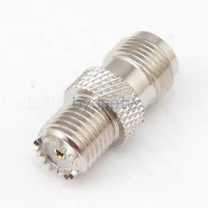 TNC female to Mini UHF female jack Straight Adapter Connector RF 50ohm bydpete - Picture 1 of 5