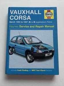 Haynes Handbuch - Vauxhall Corsa B - Nova - 1993-1997 - selten! - Bild 1 von 4