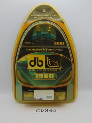 Db Link 8-gauge Competition Series Amplifier 1500 Watts Installation Kit CK8Z - Image 1 of 4