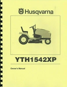 Husqvarna YTH1542XP Lawn Tractor Owner's Manual With Parts List - Picture 1 of 1