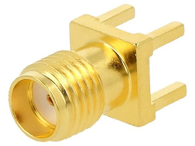 132134-15 Female SMA Female Vertical 50Ω SMT to PCB PTFE Gold Plated AMPHENOL Foto 1 de 1