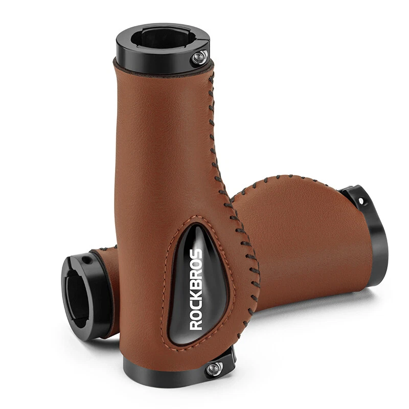 ROCKBROS Bike Handlebar Grips Double Lock-on Non-slip Liquid Silicone Soft Grips - Image 1 of 4