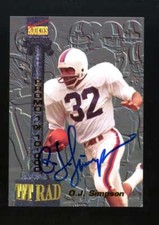 1994 Signature Rookies OJ Simpson Auto Autograph Promo 1/10000 Z10167