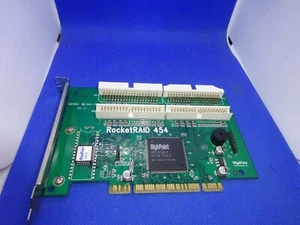 HIGH POINT ROCKET RAID 454 4 PORT IDE  KONTROLLER KARTE PCI   #GK5640 - Picture 1 of 4