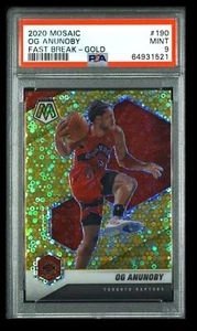 2020-21 Mosaic Fast Break Gold #190 OG Anunoby 03/10 PSA 9 Toronto Raptors - Picture 1 of 2