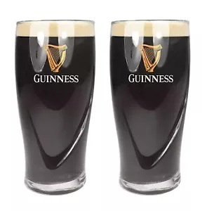 Guinness Official Merchandise 2 Gravity Pint Glasses - Picture 1 of 6