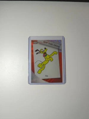 Topps Chrome 2023 Pluto Disney 100 Off-The-Page OTP9 Orange Wave Refractor/25 Foto 1 de 4