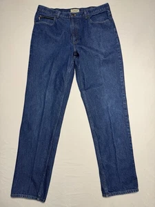 Pantalones de mezclilla para hombre LLBean Classic Fit 38x34 azul pierna recta 100 % algodón duraderos - Imagen 1 de 7