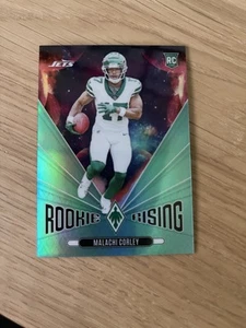 2024 Panini Phoenix Malachi Corley Rookie Rising Teal Parallel /40 NFL Jets  - Picture 1 of 2