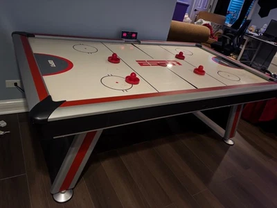 ESPN Air Hockey Table 95 L, 49 W, 31 H With Pucks And Pushers - Image 1 of 4
