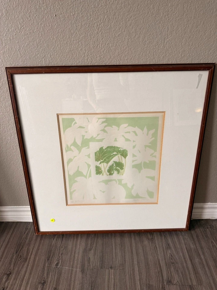 Impresión botánica firmada por Sandra Altwerger “Rex Begonia” - Edición limitada 15/16 (L37) Foto 1 de 4