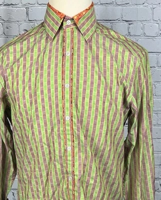 Robert Graham Men’s SZ M Long Sleeve Button Front Shirt Multicolor Striped,Plaid - Image 1 of 4