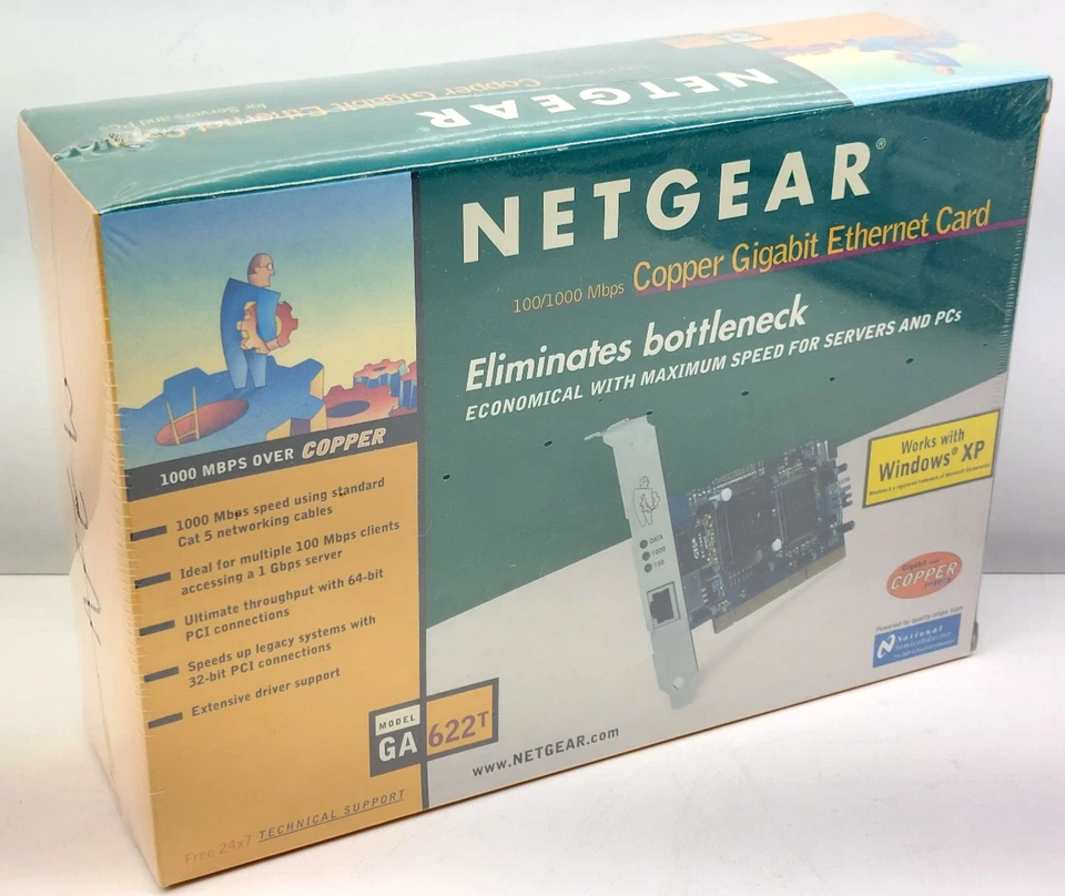 Netgear Copper Gigabit Ethernet Card GA622T - Image 1 of 4