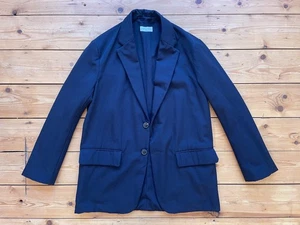 Dries Van Noten Dark Navy Wool 2 Button SB Men's Blazer Worn Once Size Medium - Picture 1 of 6
