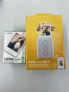 Fujifilm Instax Mini Link 3 Smartphone Drucker Clay White Neu + 10 Stück Blatt - Bild 1 von 4