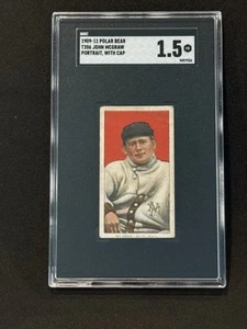 1909-11 T206 - John McGraw 350 Back Portrait With Cap Polar Bear (rare back) - Picture 1 of 2