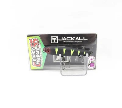 Jackall Chubby Pencil 55 Floating Lure UV Mat Black Perch (3198) - Bild 1 von 4