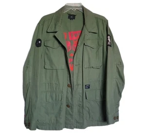 Obey Fairey × Jamie Reid Collab M-65 Military Army Olive Green Jacke Gr. M XLNT - Bild 1 von 9