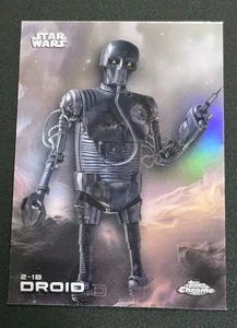 2025 Topps Chrome Star Wars #101 2-1B DROID Rainbow Refractor  - Picture 1 of 2