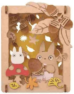 Teatro de papel estilo madera My Neighbor Totoro PT-W02X bellota Mikke Japón - Imagen 1 de 1