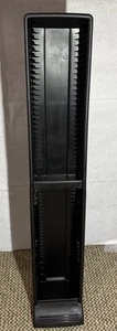 ALPHA 60 CD 2 Piece Media Storage Tower Organizer Display Rack Holder Black - Picture 1 of 6