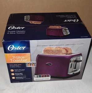 Sunbeam Oster Metallic Purple 2-Slice Toaster (2012) Rare Color New Designer - Picture 1 of 4