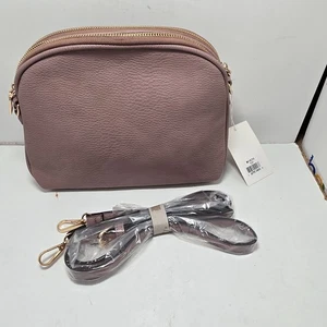 Bolso Bandolera Jen & Co Mujer Rosa Polvorienta Correa Desmontable Cuero Sintético Nuevo con Etiquetas - Imagen 1 de 12