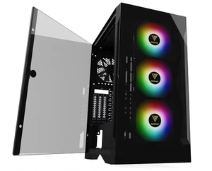 GAMDIAS ATX Mid Tower Gaming PC Case w/ 3x 120mm ARGB-OPEN BOX - Afbeelding 1 van 9